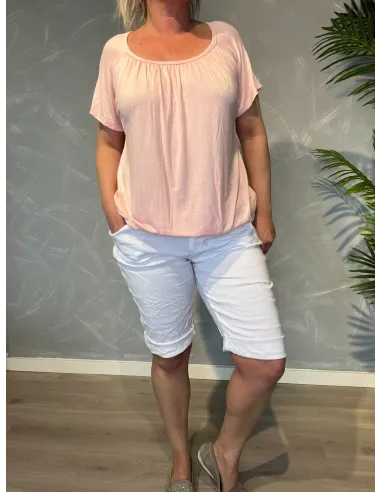 TIPPY Collection hvide shorts med stretch og komfort pasform