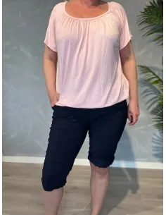TIPPY Collection navy shorts med stretch og komfort pasform 2