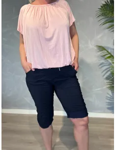 TIPPY Collection navy shorts med stretch og komfort pasform