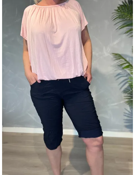 TIPPY Collection navy shorts med stretch og komfort pasform