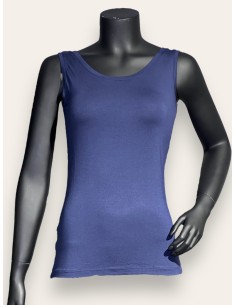navy basis top til kvinder i viskose – TIPPY Basic Collection