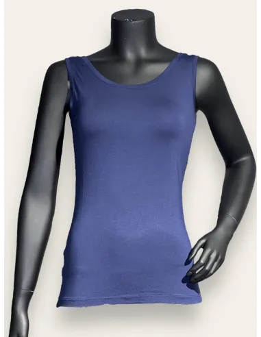 navy basis top til kvinder i viskose – TIPPY Basic Collection