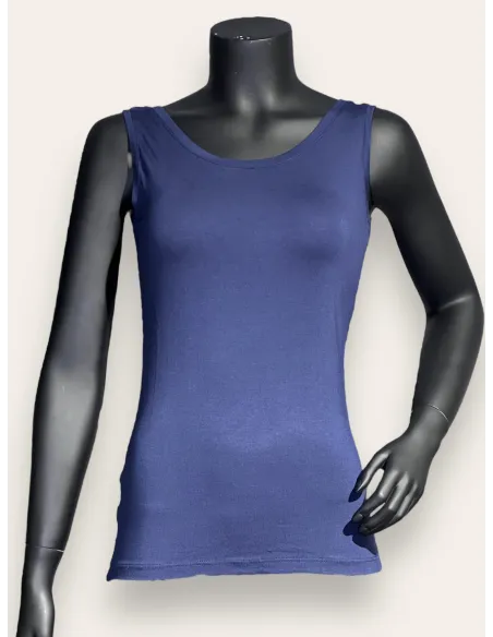 navy basis top til kvinder i viskose – TIPPY Basic Collection