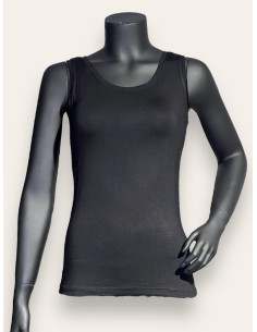 sort basis top til kvinder i viskose – TIPPY Basic Collection
