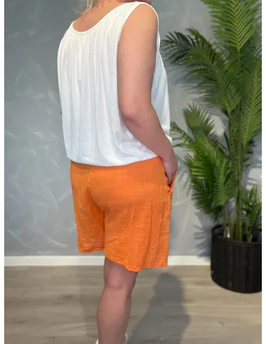 Bagside af orange shorts til kvinder – TIPPY