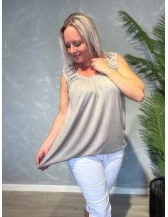 TIPPY SOMMER TOP GRÅ