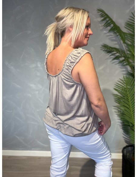 TIPPY SOMMER TOP GRÅ