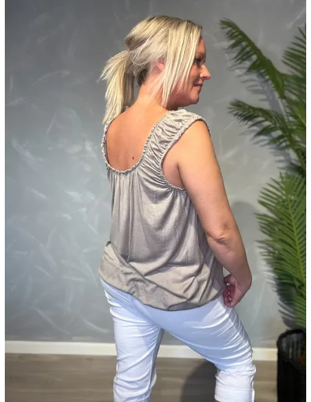 TIPPY SOMMER TOP GRÅ