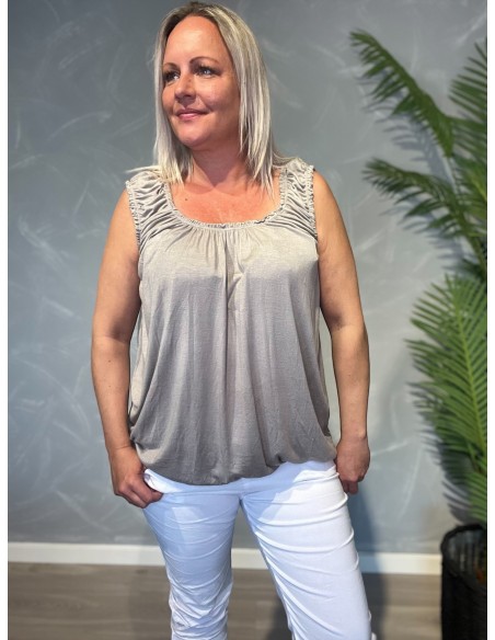 TIPPY SOMMER TOP GRÅ