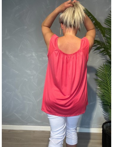 Bagside af coral tunika til kvinder – TIPPY