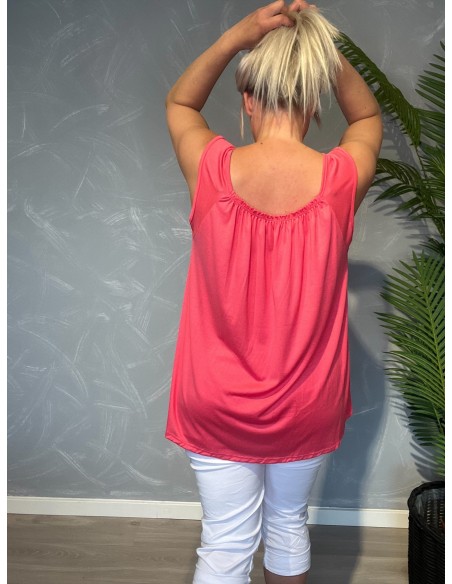 Bagside af coral tunika til kvinder – TIPPY