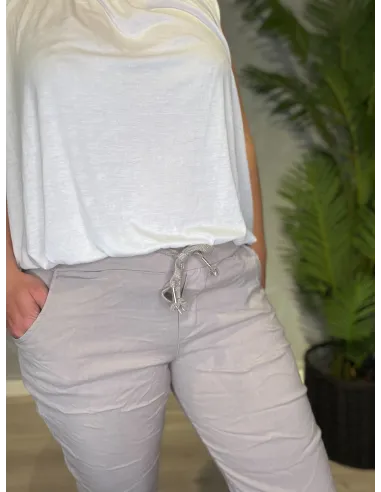 TIPPY SAND FARVET SHORTS MED GOD STRÆK