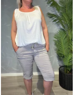 TIPPY SAND FARVET SHORTS MED GOD STRÆK