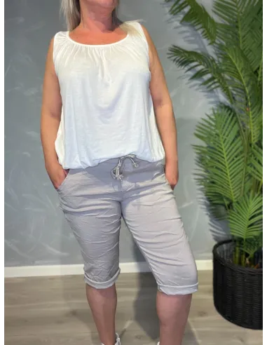 TIPPY SAND FARVET SHORTS MED GOD STRÆK