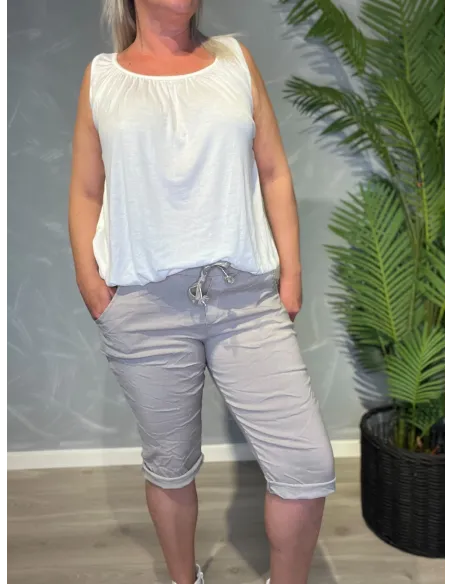 TIPPY SAND FARVET SHORTS MED GOD STRÆK