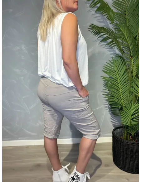 TIPPY SAND FARVET SHORTS MED GOD STRÆK