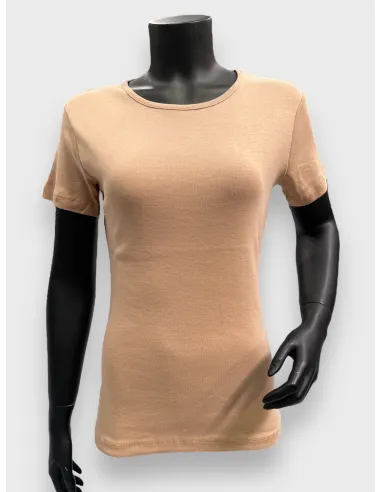 nougat basis t-shirt til kvinder – TIPPY Basic Collection