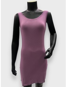 light purple lang top til kvinder i viskose med stretch – TIPPY Basic Collection