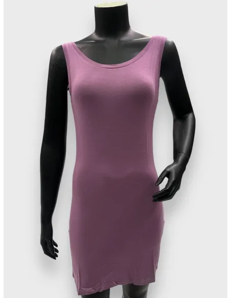 light purple lang top til kvinder i viskose med stretch – TIPPY Basic Collection