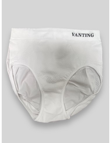 Hvid shape wear trusse med høj talje fra Vanting vist forfra