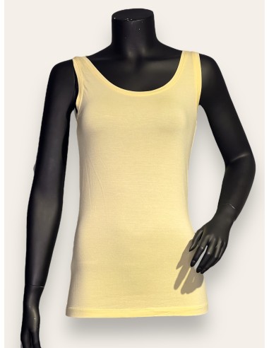 Gul basis top til kvinder – TIPPY Basic Kollektion