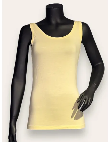 Gul basis top til kvinder – TIPPY Basic Kollektion