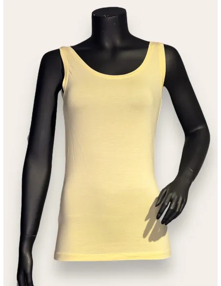 Gul basis top til kvinder – TIPPY Basic Kollektion
