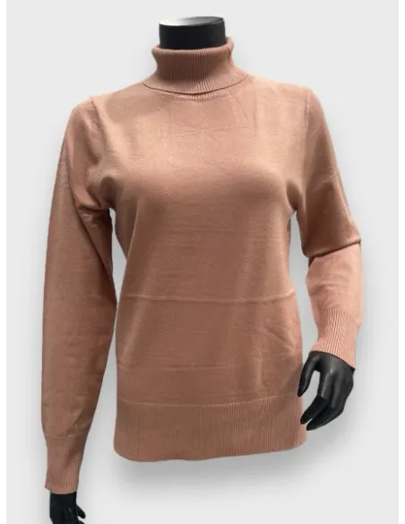 Latte fin strikket pullover med rullekrave til kvinder – Tippy Design