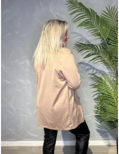 Nougat cardigan med knapper til kvinder – TIPPY Collection 2