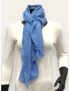 Lyseblå tørklæde 190x95 til kvinder – TIPPY Italian select