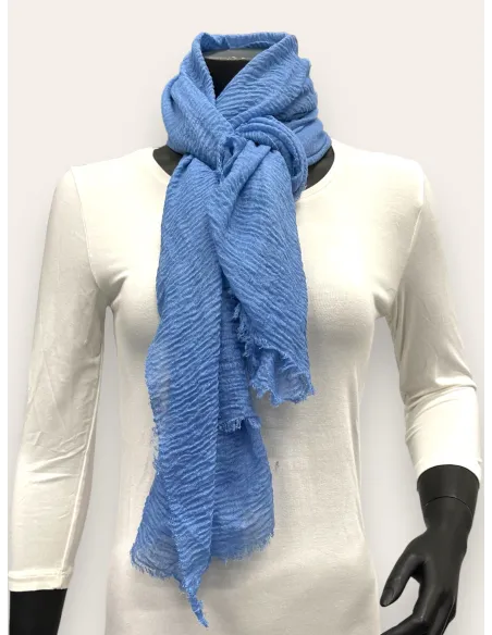 Lyseblå tørklæde 190x95 til kvinder – TIPPY Italian select