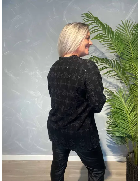 TIPPY SORT BRODERI ANGLAISE BLUSE