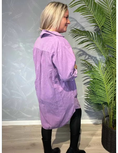 Bagside af lavendel skjorte til kvinder – TIPPY