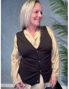 TIPPY BRUN KLASSISK BLAZER VEST 2