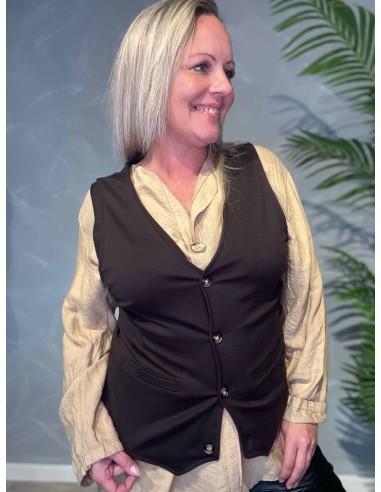 TIPPY BRUN KLASSISK BLAZER VEST
