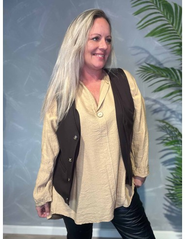 TIPPY BRUN KLASSISK BLAZER VEST