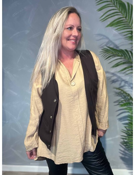 TIPPY BRUN KLASSISK BLAZER VEST