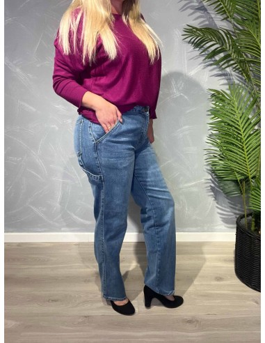 Denim cargo jeans med lommer til kvinder – STAG