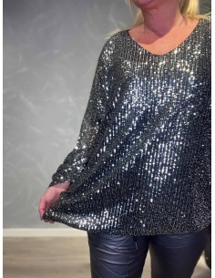 TIPPY;  LANGÆRMET PALLIET BLUSE 2
