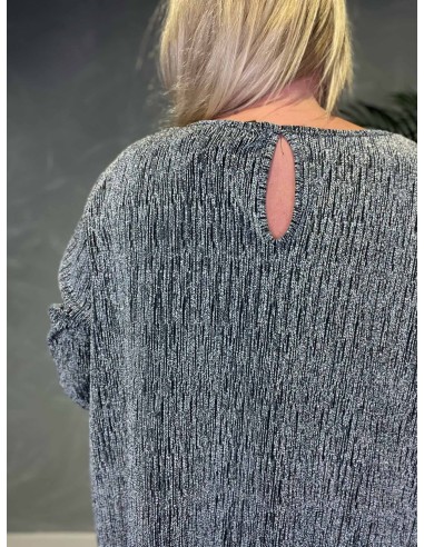 TIPPY;  LANGÆRMET GLIMMER BLUSE