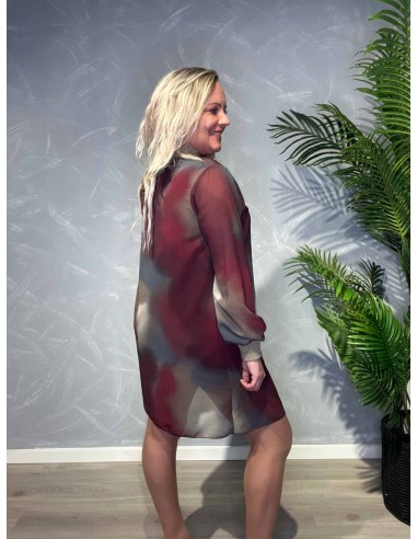 TIPPY; CHIFFON KJOLE MED PRINT