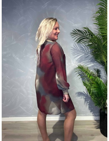 TIPPY; CHIFFON KJOLE MED PRINT