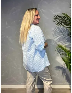 TIPPY LYSEBLÅ KLASSISK SKJORTE MED TERN