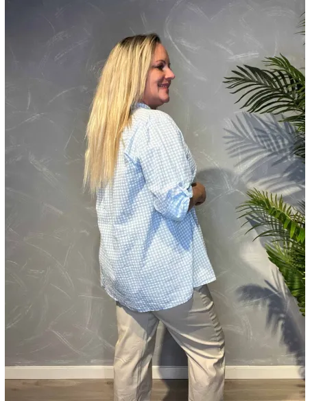 TIPPY LYSEBLÅ KLASSISK SKJORTE MED TERN