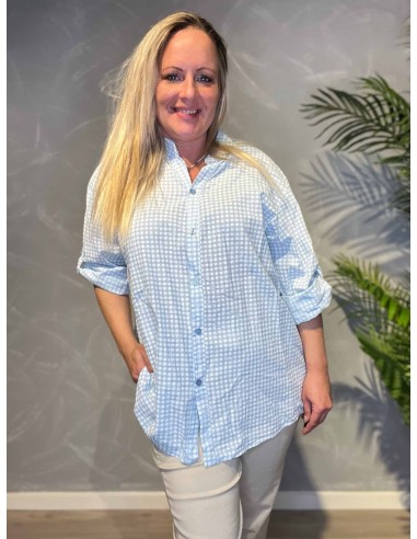 TIPPY LYSEBLÅ KLASSISK SKJORTE MED TERN