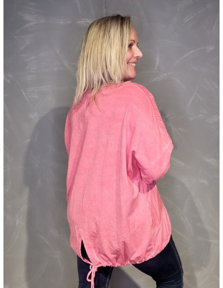 Bagside af coral bluse til kvinder – TIPPY