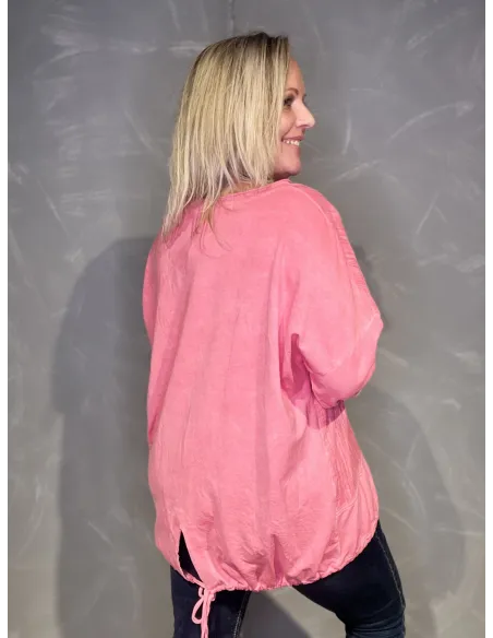Bagside af coral bluse til kvinder – TIPPY