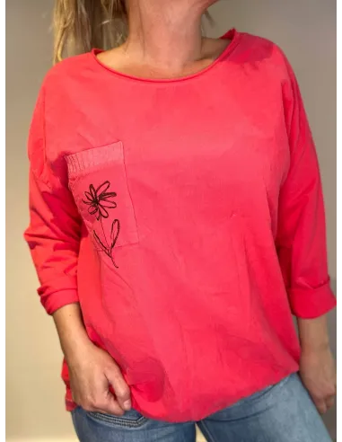 Nærbillede af blomsterdetalje på lomme