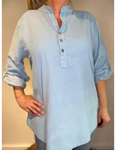 Nærbillede af fløjl på skjorte – TIPPY